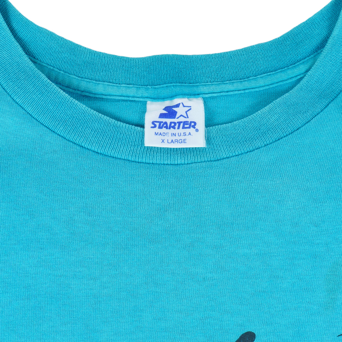 Starter - Charlotte Hornets T-Shirt 1990s X-Large Vintage Retro Basketball