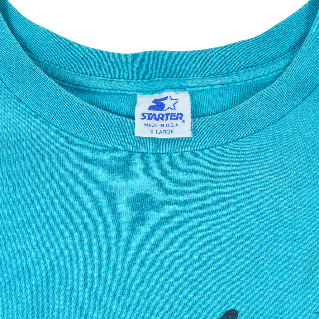 Starter - Charlotte Hornets T-Shirt 1990s X-Large Vintage Retro Basketball