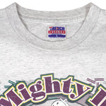 NHL (Trench) - Mighty Ducks of Anaheim Breakout T-Shirt 1994 Large Vintage Retro Hockey