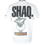 Reebok - Shaq Whos the man T-Shirt 1990s Large Vintage Retro Basketball