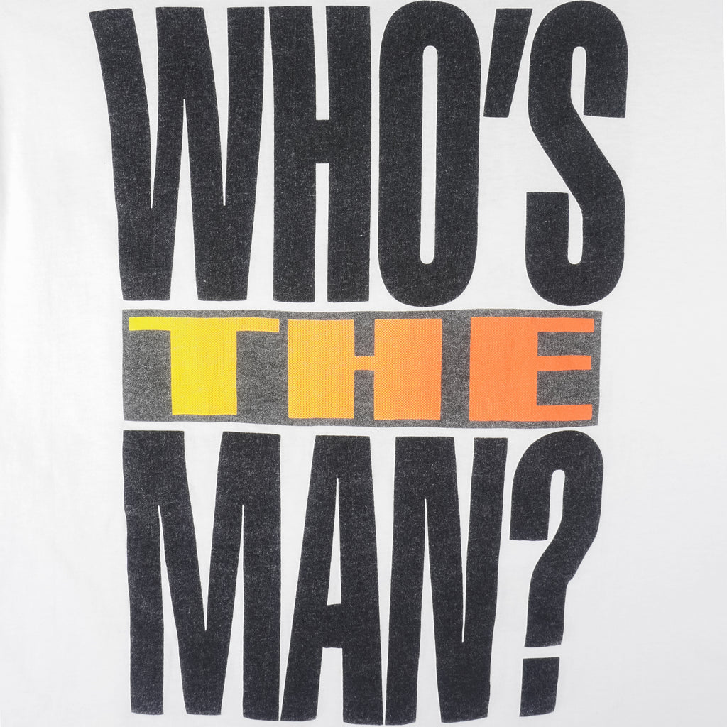 Reebok - Shaq Whos the man T-Shirt 1990s Large Vintage Retro Basketball