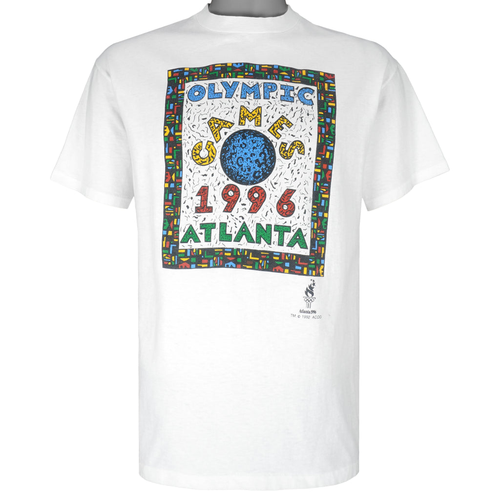 Vintage (Hanes) - Atlanta Olympic Single Stitch T-Shirt 1996 Large Vintage Retro