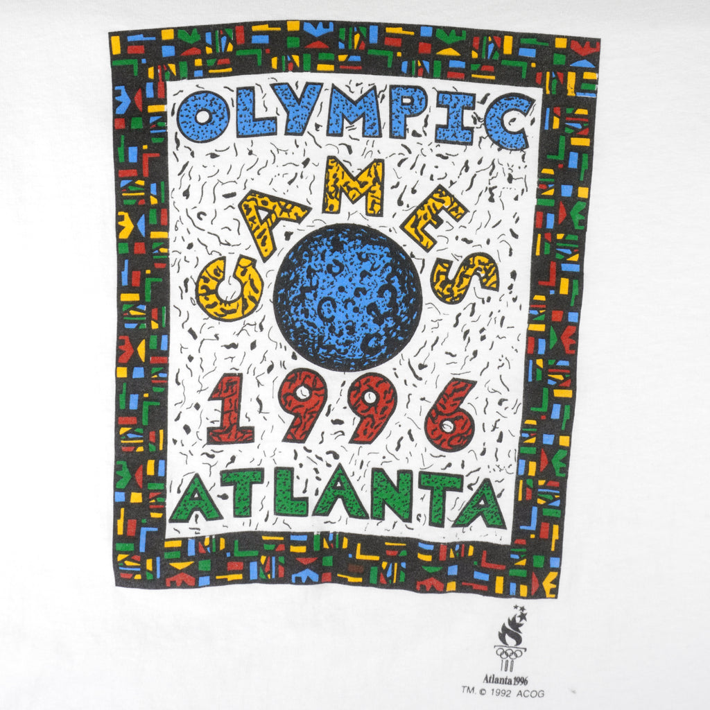 Vintage (Hanes) - Atlanta Olympic Single Stitch T-Shirt 1996 Large Vintage Retro