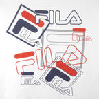 FILA - White Big Logo Single Stitch T-Shirt 1990s Medium Vintage Retro