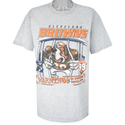 NFL (Lee) - Cleveland Browns Warning T-Shirt 1998 Large Vinage Retro Football