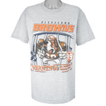 NFL (Lee) - Cleveland Browns Warning T-Shirt 1998 Large