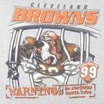 NFL (Lee) - Cleveland Browns Warning T-Shirt 1998 Large Vinage Retro Football