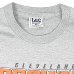 NFL (Lee) - Cleveland Browns Warning T-Shirt 1998 Large Vinage Retro Football