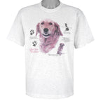 Vintage (Oneita) - Golden Retriever Single Stitch T-Shirt 1990 Large Vintage Retro