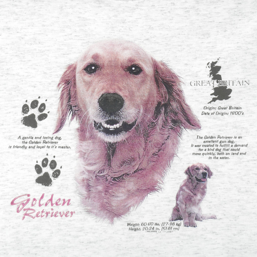 Vintage (Oneita) - Golden Retriever Single Stitch T-Shirt 1990 Large Vintage Retro