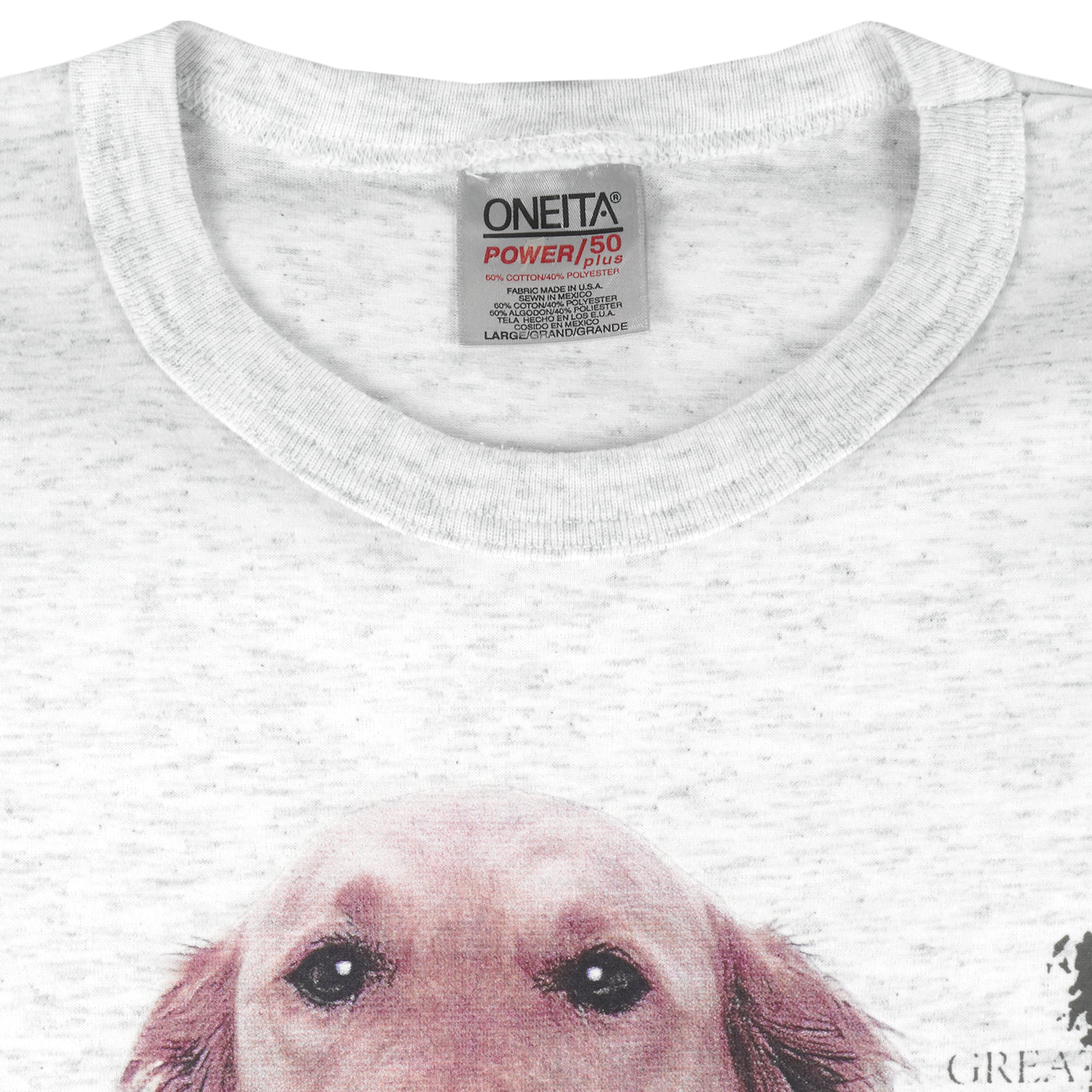 Vintage (Oneita) - Golden Retriever Single Stitch T-Shirt 1990 Large Vintage Retro
