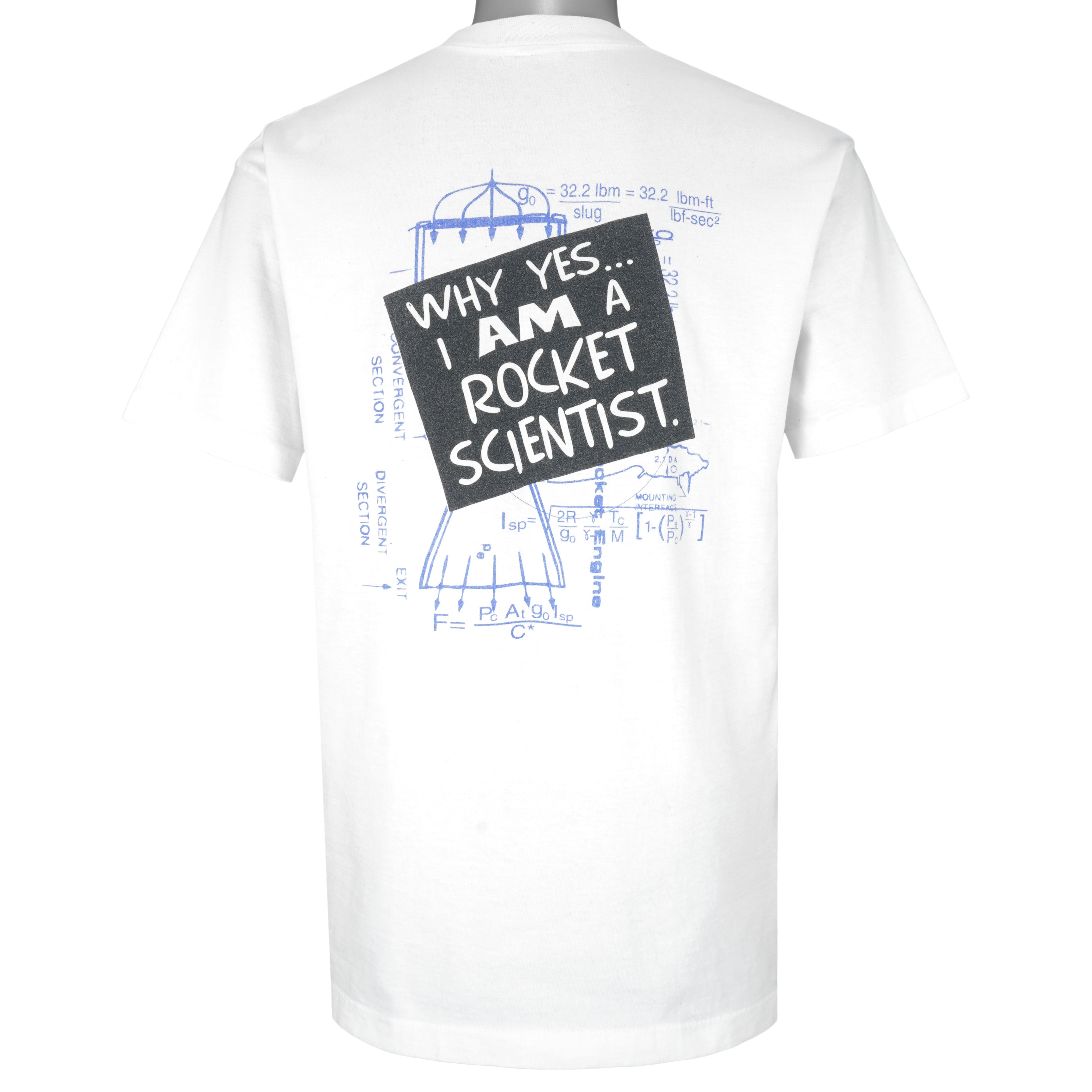 Vintage - Rockets Scientist Single Stitch T-Shirt 1990s Large Vintage Retro