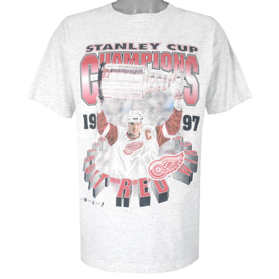 NHL (Try) - Detroit Red Wings Stanley Cup Champions T-Shirt 1997 Large