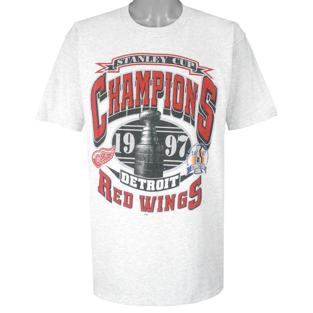 NHL (Gildan) - Detroit Red Wings Stanley Cup Champions T-Shirt 1997 X-Large Vintage Retro Hockey