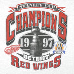 NHL (Gildan) - Detroit Red Wings Stanley Cup Champions T-Shirt 1997 X-Large Vintage Retro Hockey