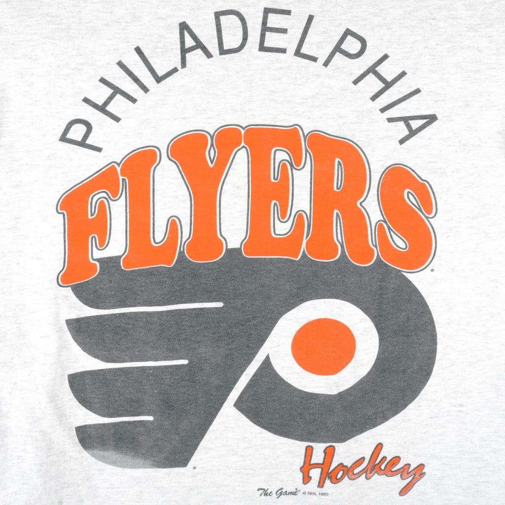NHL (The Game) - Philadelphia Flyers T-Shirt 1993 Large Vintage Retro Hockey