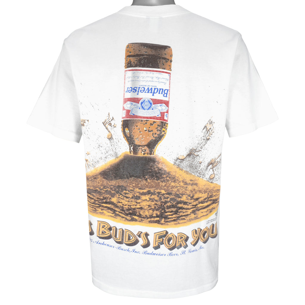 Vintage (Changes) - Budweiser This Bud For You Single Stitch T-Shirt 1995 X-Large Vintage Retro