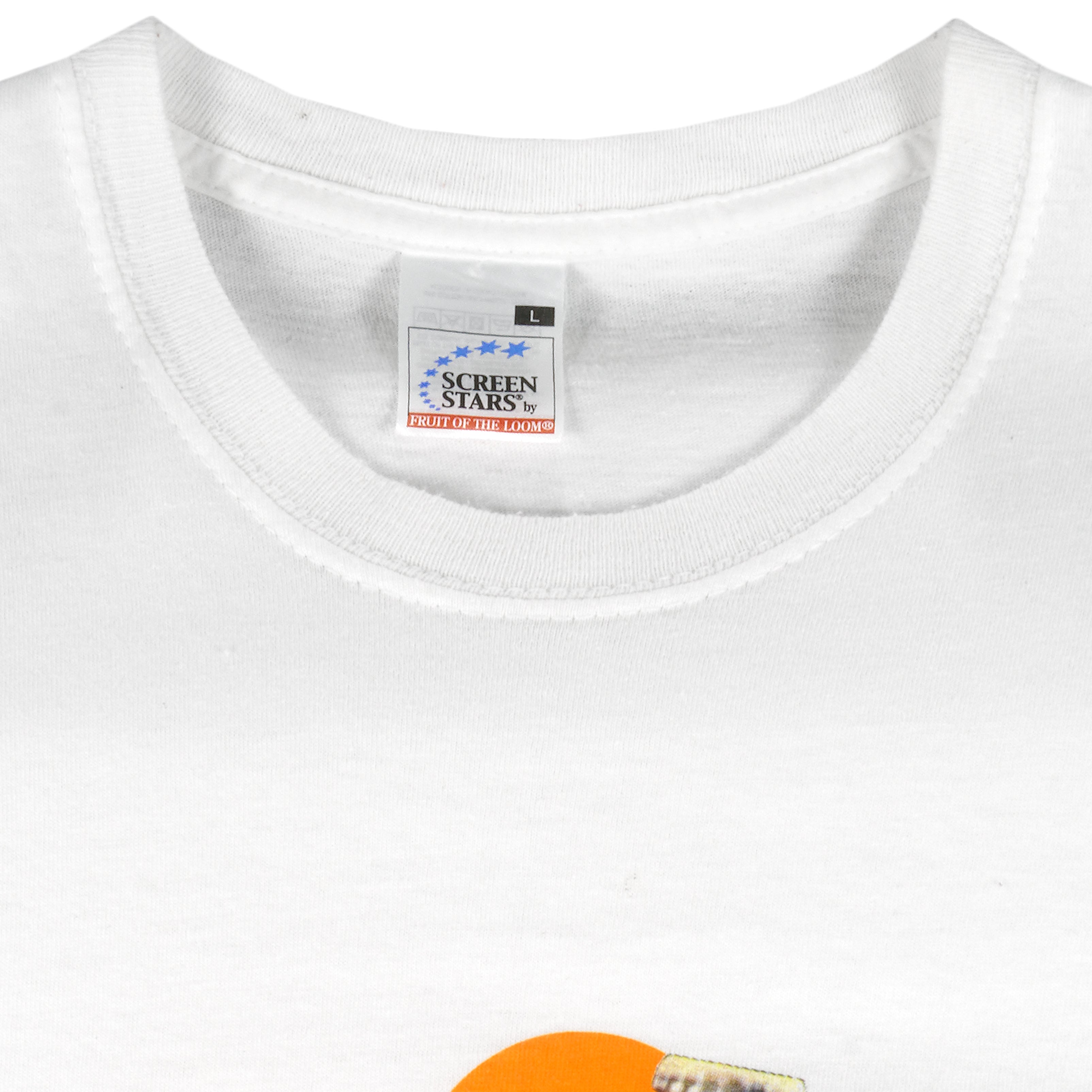 Vintage (Screen Star) - White Fanta Classic T-Shirt 1990s Large Vintage Retro