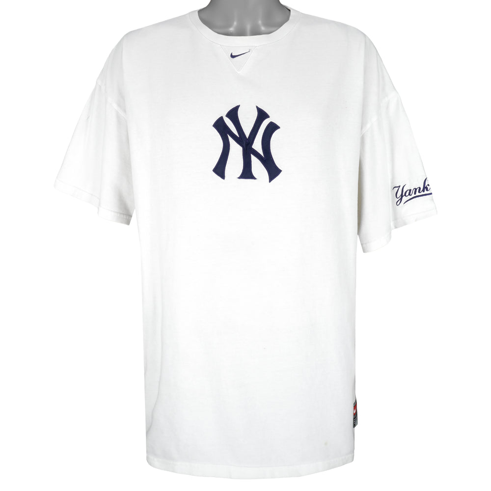 Nike - New York Yankees Big Logo T-Shirt 1990s XX-Large Vintage Retro Baseball