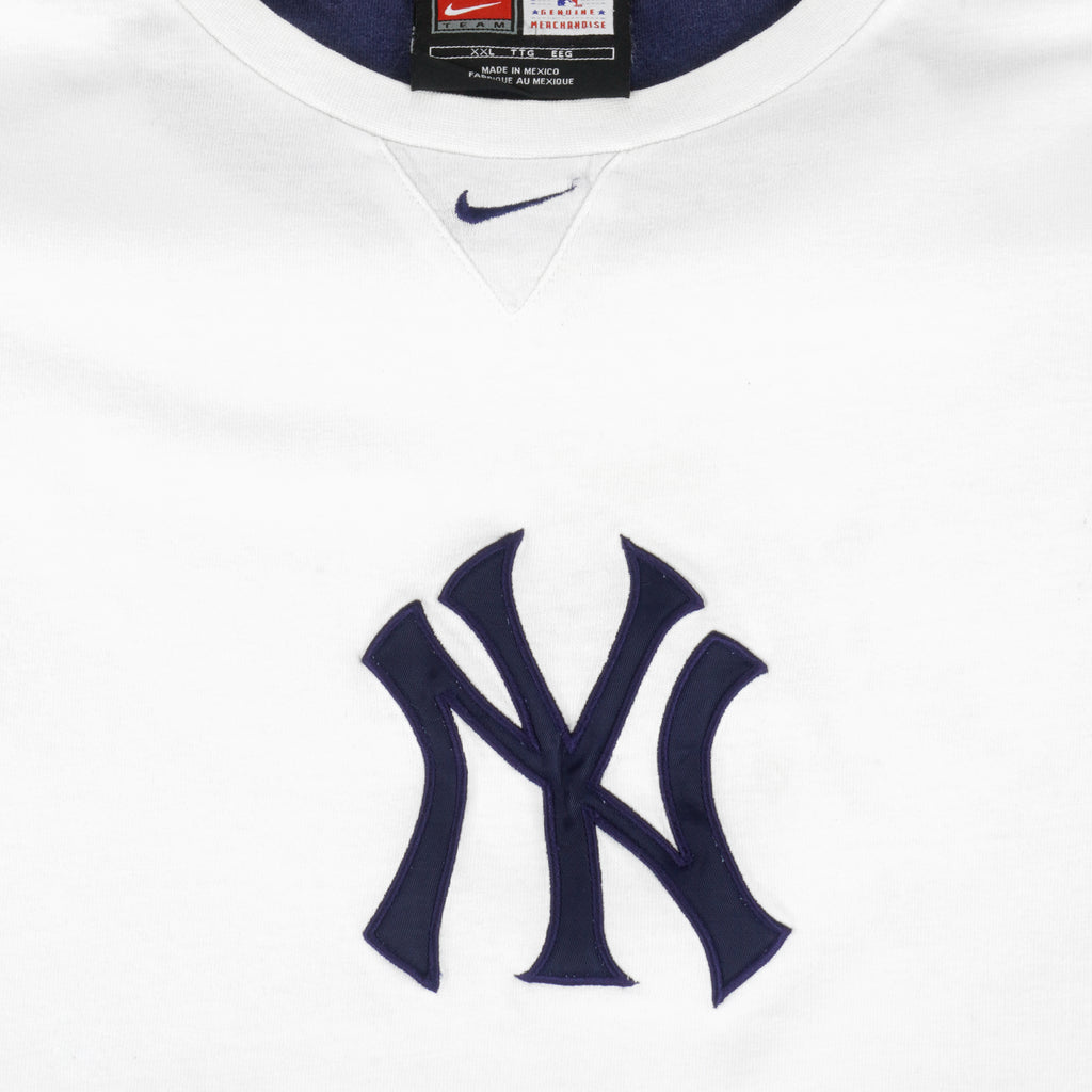 Nike - New York Yankees Big Logo T-Shirt 1990s XX-Large Vintage Retro Baseball