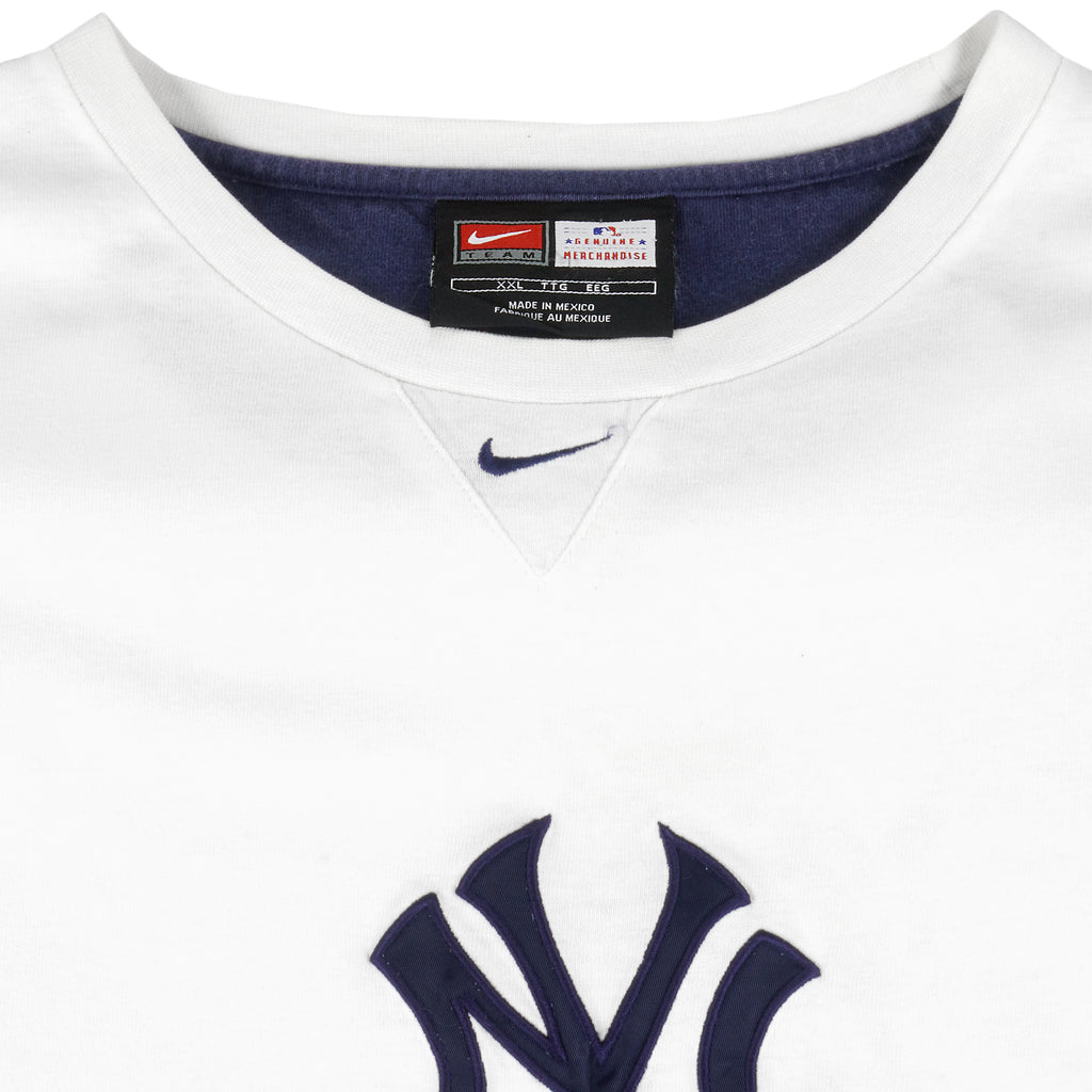 Nike - New York Yankees Big Logo T-Shirt 1990s XX-Large Vintage Retro Baseball