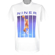Vintage (Hanes) - San Francisco 49ers Niner Basketball Program Magazine Single Stitch T-Shirt 1990s X-Large Vintage Retro Basketball