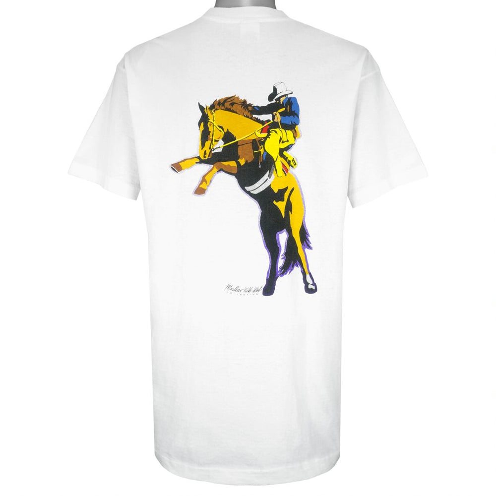 Vintage (Marlboro) - Wild West Collection Single Stitch T-Shirt 1990s Large Vintage Retro