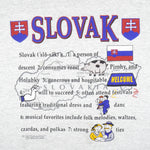 Vintage (Hanes) - Slovak Single Stitch T-Shirt 1990 Large Vintage Retro