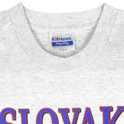 Vintage (Hanes) - Slovak Single Stitch T-Shirt 1990 Large Vintage Retro