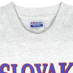 Vintage (Hanes) - Slovak Single Stitch T-Shirt 1990 Large Vintage Retro