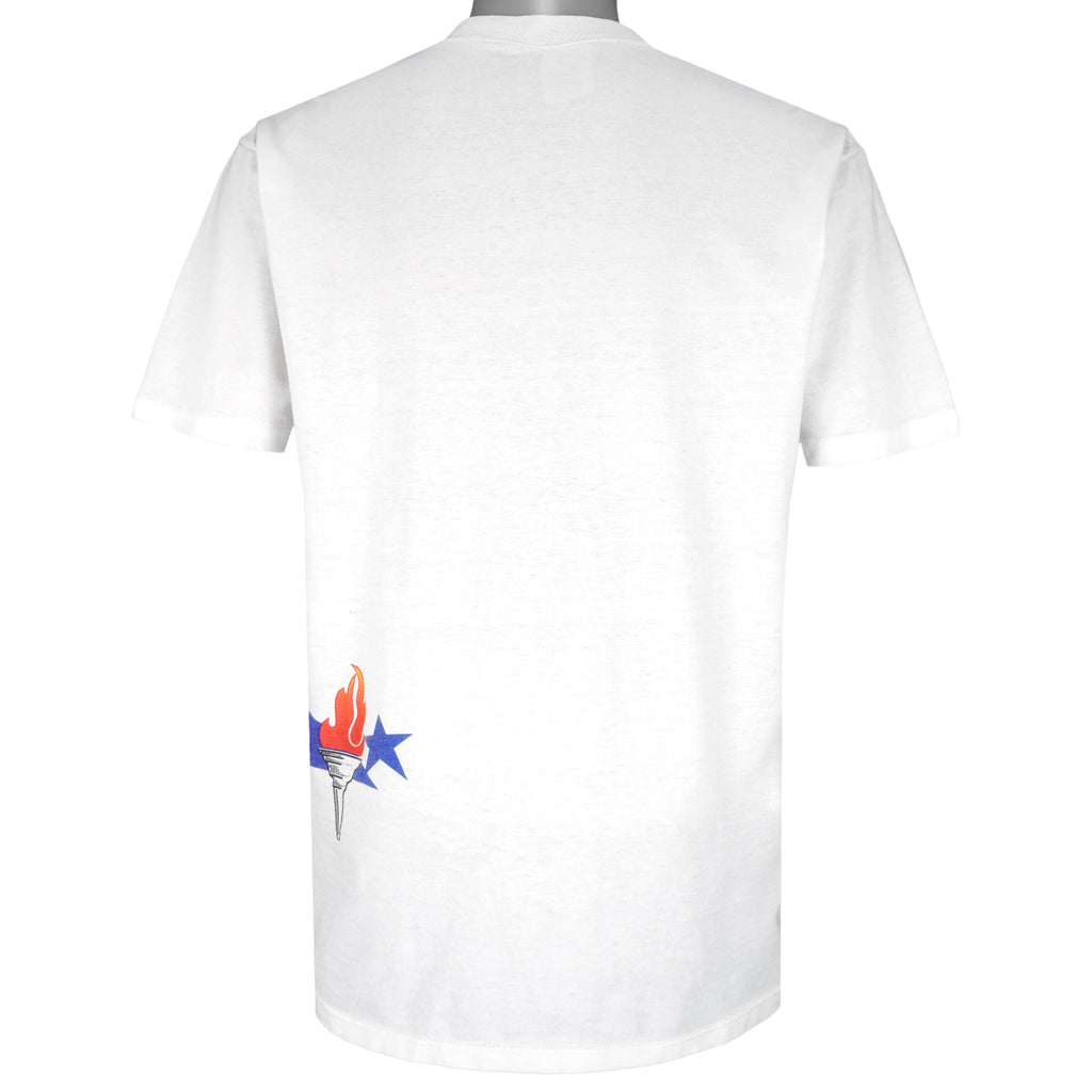 Vintage (Miller) - Firestone USA Olympics Single Stitch T-Shirt 1990s X-Large Vintage Retro