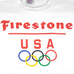 Vintage (Miller) - Firestone USA Olympics Single Stitch T-Shirt 1990s X-Large Vintage Retro