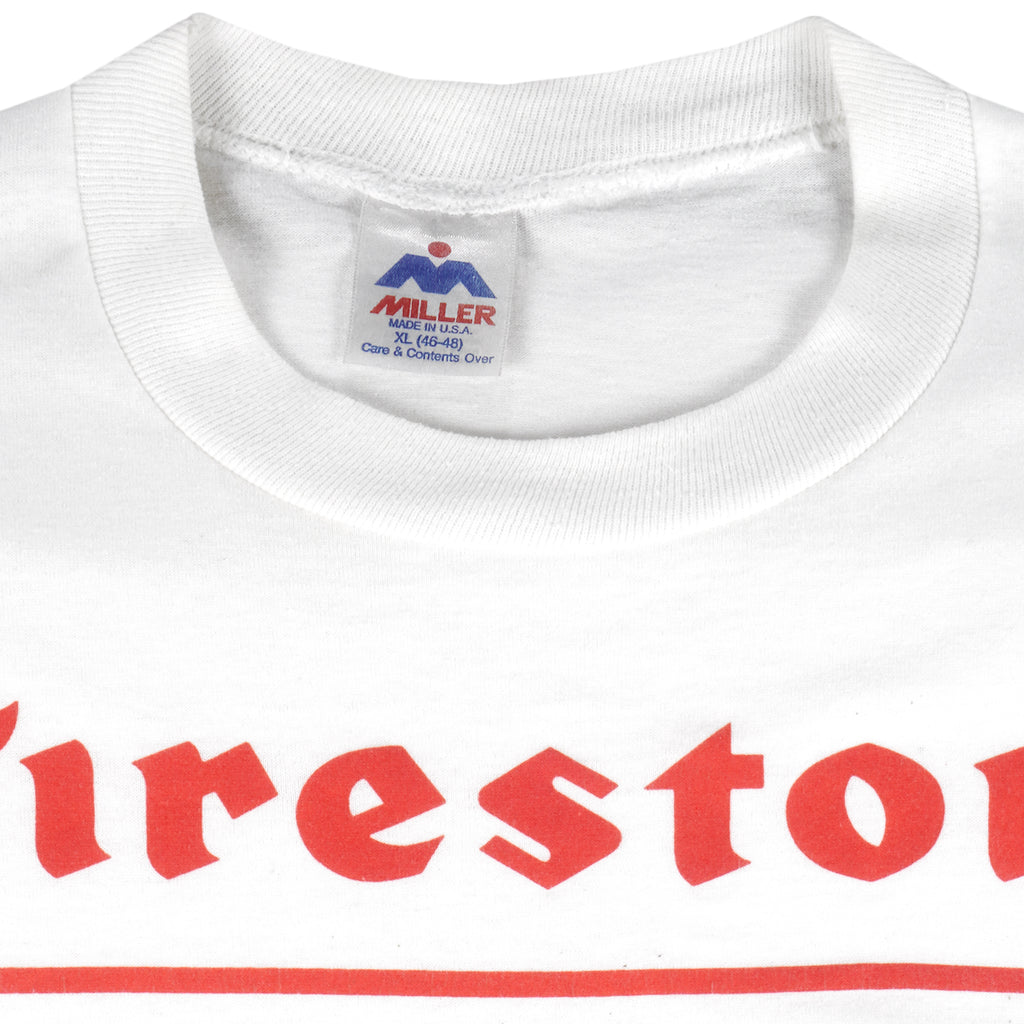 Vintage (Miller) - Firestone USA Olympics Single Stitch T-Shirt 1990s X-Large Vintage Retro