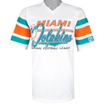 NFL (Logo 7) - Miami Dolphins Football Jersey 1990s Medium