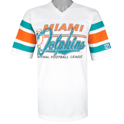 NFL (Logo 7) - Miami Dolphins Football Jersey 1990s Medium
