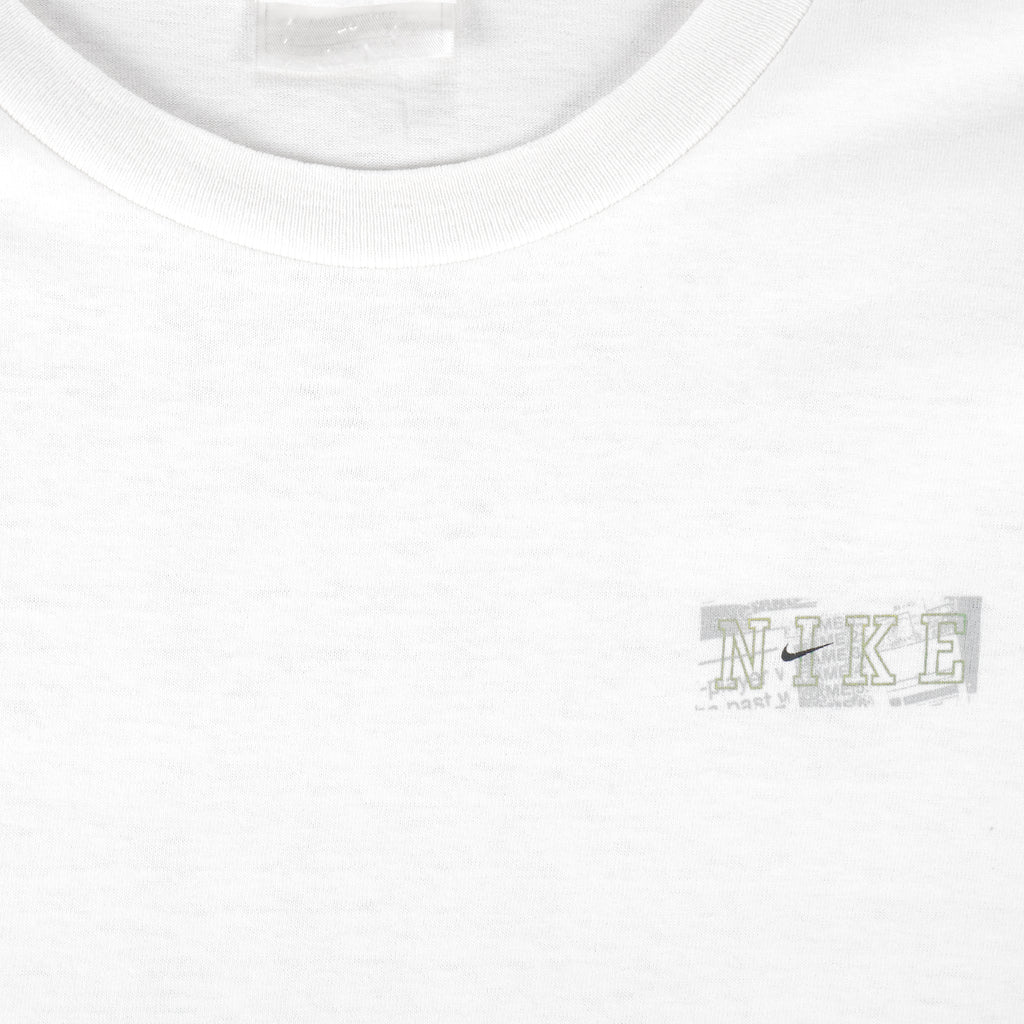 Nike - White Just Do It T-Shirt 1990s X-Large Vintage Retro