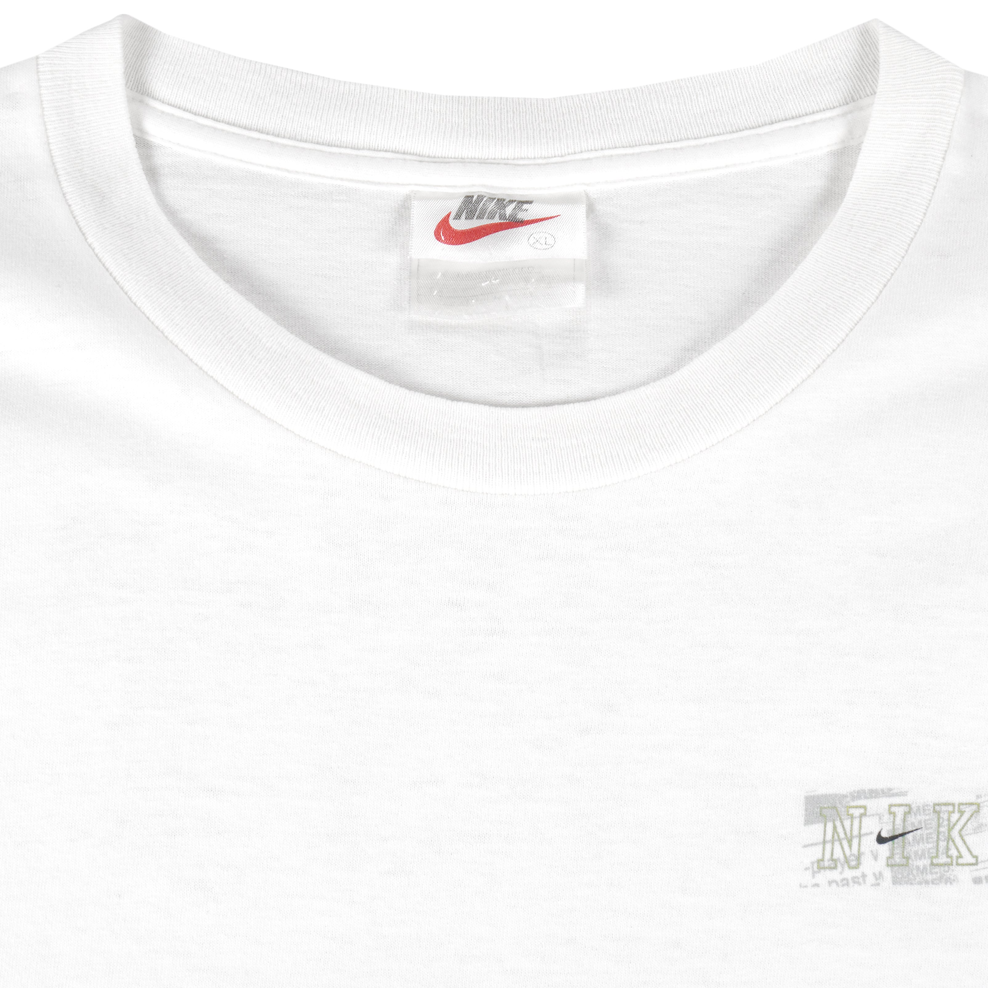 Nike - White Just Do It T-Shirt 1990s X-Large Vintage Retro