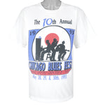 Vintage - The 10th Annual Chicago Blues Fest Single Stitch T-Shirt 1993 X-Large