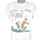 Vintage (Hanes) - Calvin Pnp Hobble Single Stitch T-Shirt 1990s Large Vintage Retro