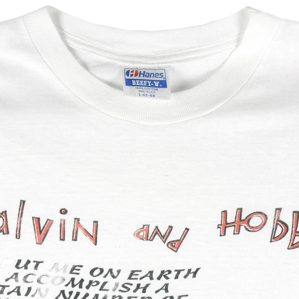 Vintage (Hanes) - Calvin Pnp Hobble Single Stitch T-Shirt 1990s Large Vintage Retro