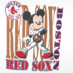 MLB (Belton) - Boston Red Sox X Mickey Mouse T-Shirt 1990s X-Large Vintage Retro Baseball