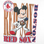 MLB (Belton) - Boston Red Sox X Mickey Mouse T-Shirt 1990s X-Large Vintage Retro Baseball