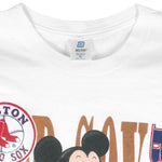 MLB (Belton) - Boston Red Sox X Mickey Mouse T-Shirt 1990s X-Large Vintage Retro Baseball