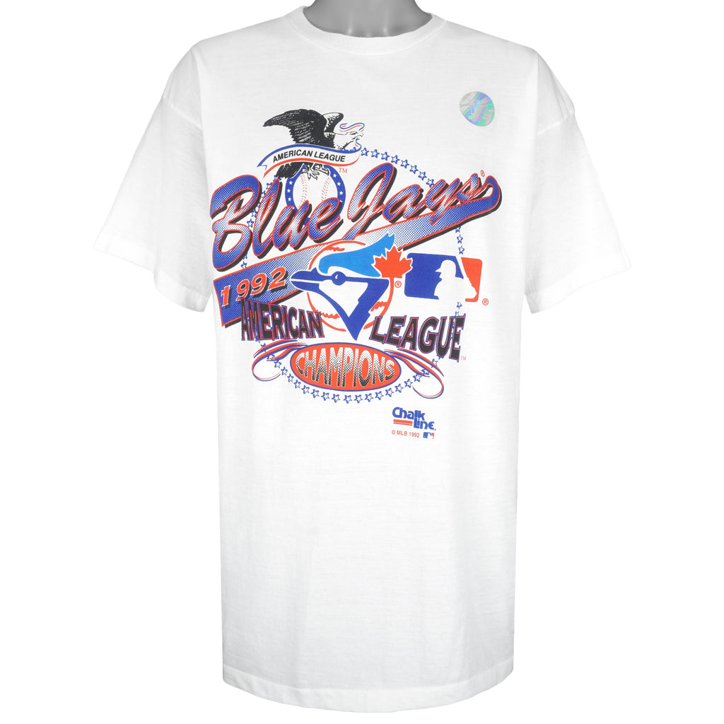 MLB (Chalk Line) - Toronto Blue Jays American League Champions T-Shirt 1992 X-Large Vintage Retro Baseball
