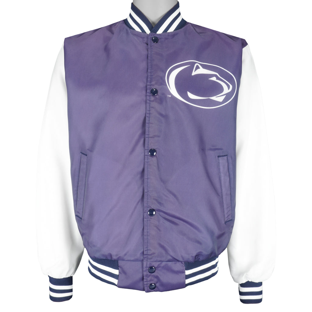 NCAA (Chalk Line) - Penn State Satin Jacket 1980s Medium Vintage Retro Football College