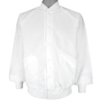 Vintage - White USA Eagle Button-Up Sweatshirt 1990s Large Vintage Retro