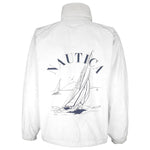 Nautica - Red & White Yachting Reversible Jacket 1990s Large