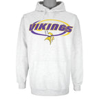 NFL (Dynasty) - Minnesota Vikings Hooded Sweatshirt 1990s Large Vintage Retro Football