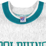 NFL (The Game) - Miami Dolphins Embroidered Crew Neck Sweatshirt 1990s X-Large Vintage Retro Football