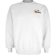 Vintage (Lee) - Microsoft Windows Embroidered Crew Neck Sweatshirt 1990s Medium Vintage Retro